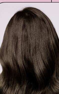 Rich brunette with soft bouncy waves